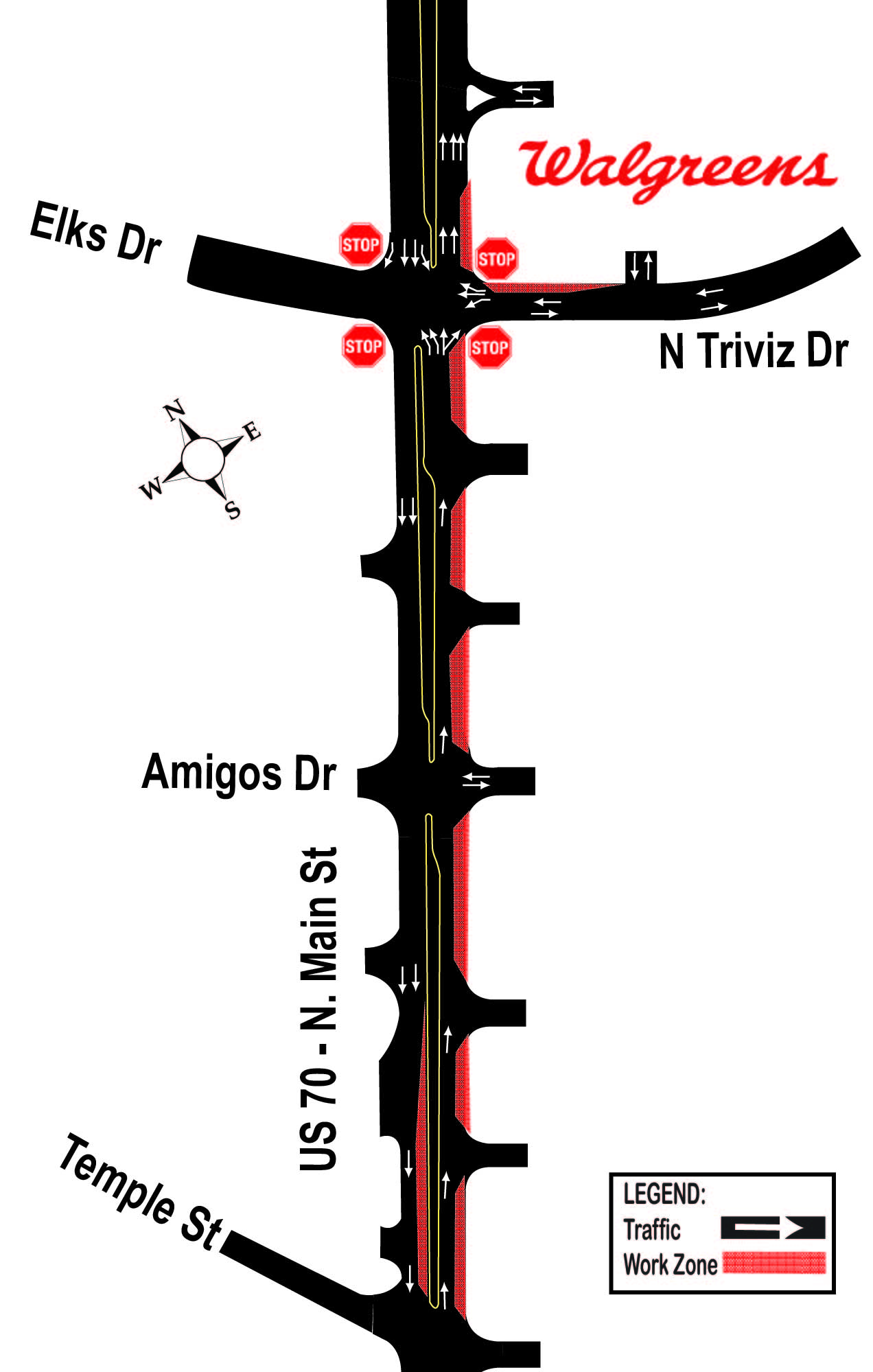 Construction Updates US 70 Main Street